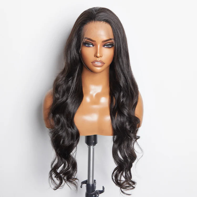 Bailey Hair Company 13x6 Glueless 3D Cap Pre-bleached Body Wave Transparent Lace Front Wig 150% Density