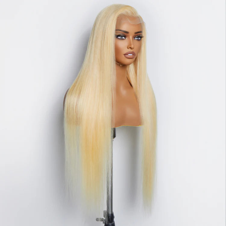 Bailey Hair Company 26-30 Inches Pre-Plucked 13"x4" #613 Straight Lace Frontal Wig 200% Density-100% Human Hair
