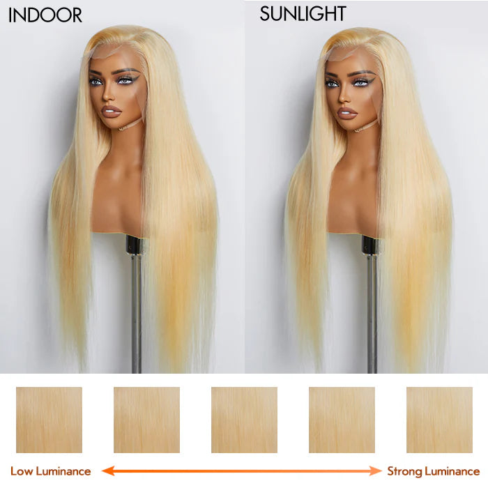 Bailey Hair Company 26-30 Inches Pre-Plucked 13"x4" #613 Straight Lace Frontal Wig 200% Density-100% Human Hair