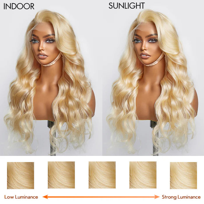 Bailey Hair Company 16-30 Inch Pre-Plucked 13"x4" #613 Body Wavy Lace Frontal Wigs 150% Density-100% Human Hair