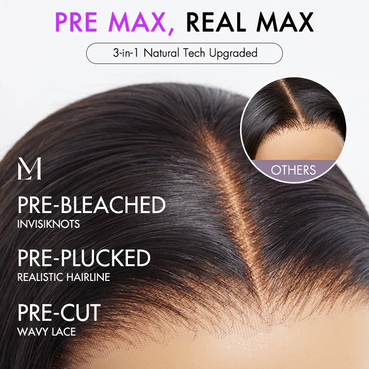 Bailey Hair Company 10 inch Super Natural Hairline Silky Blunt Cut Glueless 13x4 Frontal Lace Short Bob Wig
