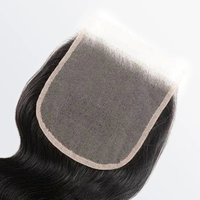 Bailey Hair Company 14-20 Inch 5" x 5" HD Straight Free Parted Lace Closure #1B Natural Black