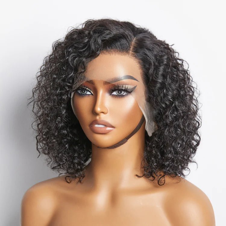 Bailey Hair Company Pre-Plucked 13x4 Lace Front Curly Bob Wig 150% Density