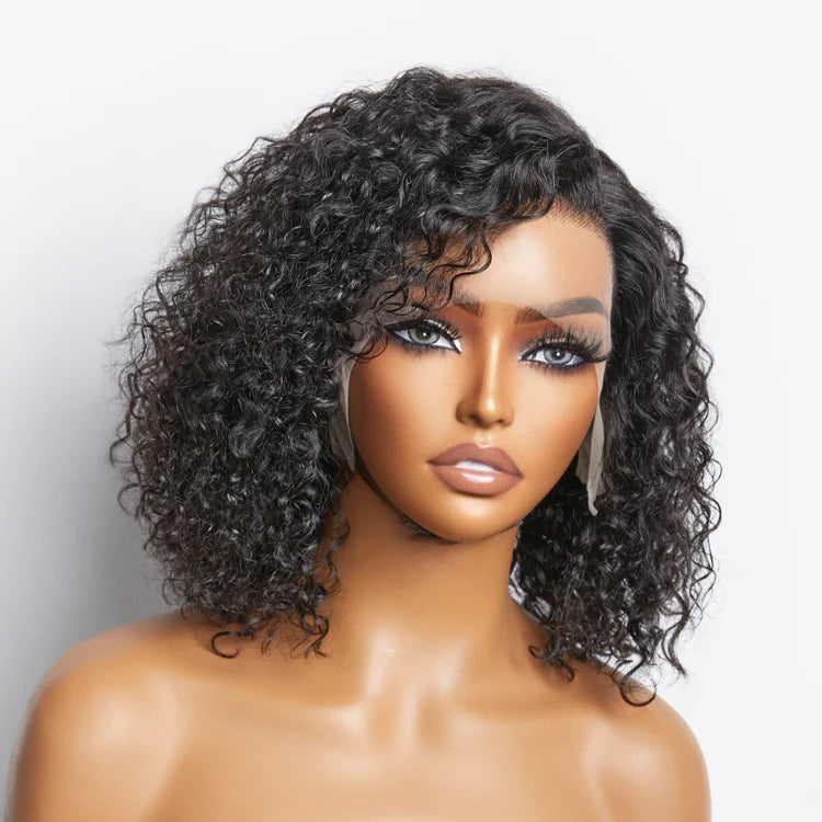 Bailey Hair Company Pre-Plucked 13x4 Lace Front Curly Bob Wig 150% Density