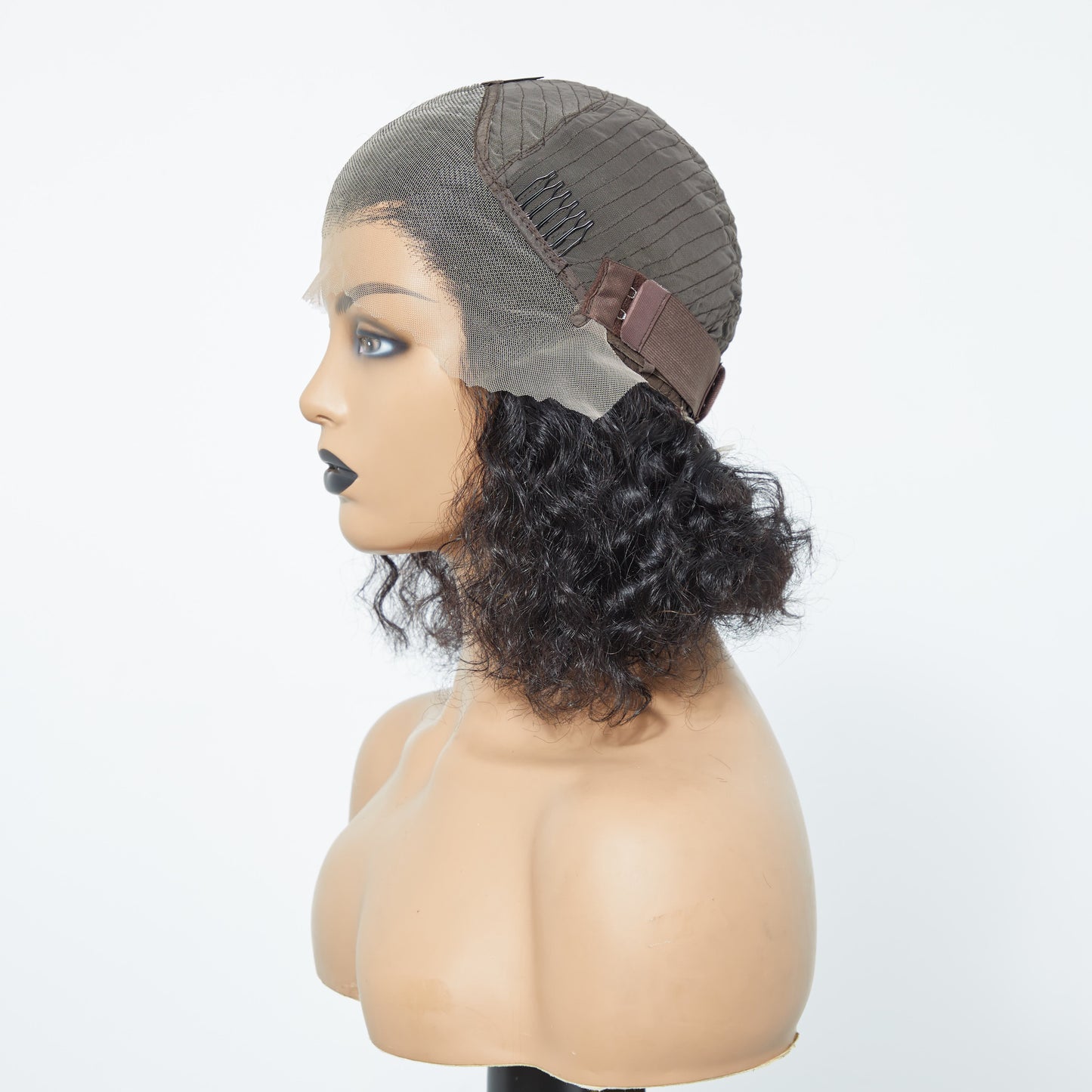 Bailey Hair Company Pre-Plucked 13x4 Lace Front Water Wave Bob Wig 150% Density