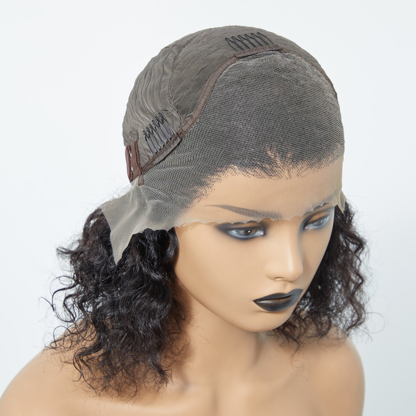 Bailey Hair Company Pre-Plucked 13x4 Lace Front Water Wave Bob Wig 150% Density