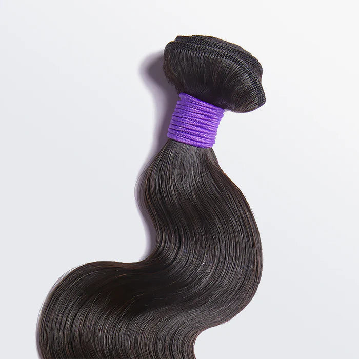 Bailey Hair Company 10-30 Inch 12A Premium Raw Indian Hair Body Wavy #1B Natural Black|One Bundle