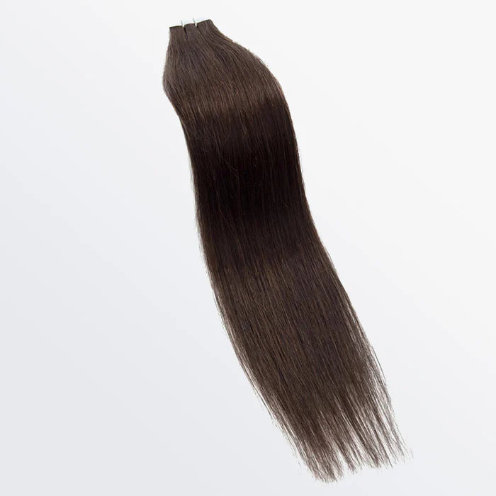 Bailey Hair Company Premium Quality Straight Tape In Remy Hair Extensions #2 Darkest Brown