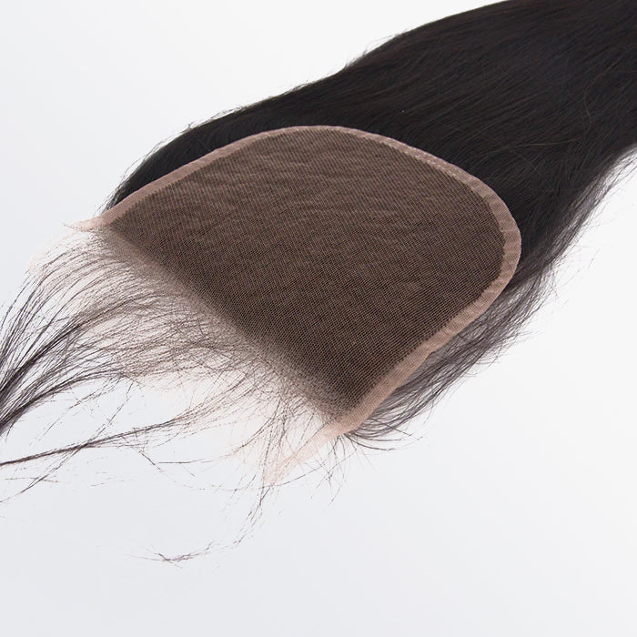 Bailey Hair Company 12-20 Inch 5" x 5" Straight Free Parted Lace Closure #1B Natural Black