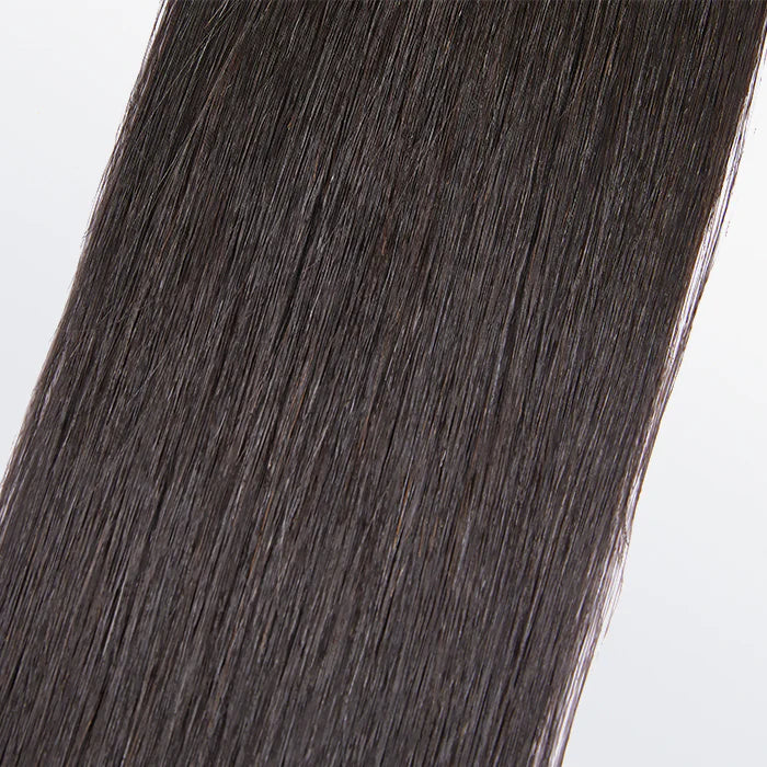 Bailey Hair Company 10-30 Inch 12A Premium Raw Indian Hair Straight #1B Natural Black |One Bundle