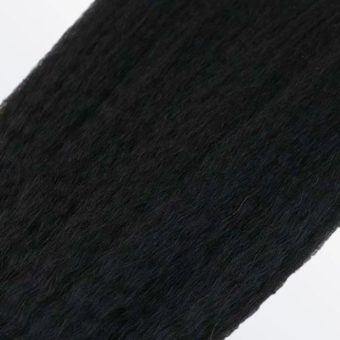 Bailey Hair Company Afro-textured Kinky Straight Tape In Remy Hair Extensions #1B Natural Black