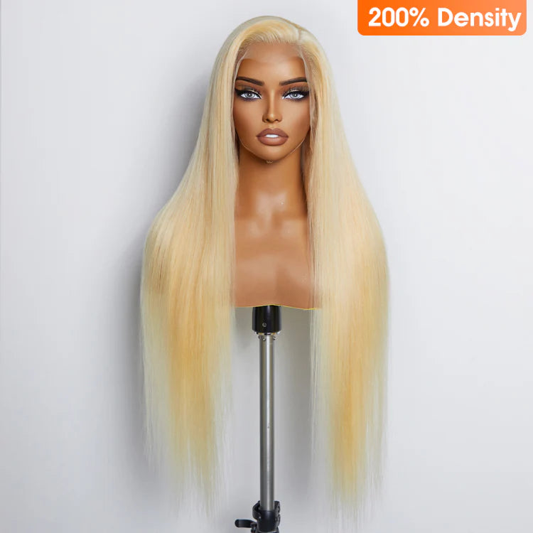 Bailey Hair Company 26-30 Inches Pre-Plucked 13"x4" #613 Straight Lace Frontal Wig 200% Density-100% Human Hair