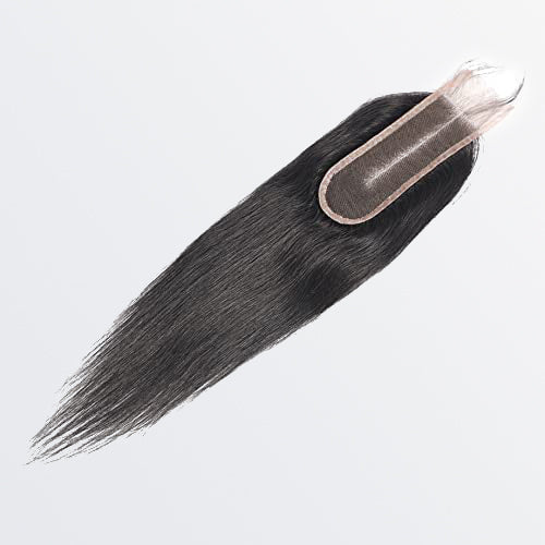 Bailey Hair Company 12-20 Inches 2" x 6" Upgrade Straight Transparent Lace Closure #1B Natural Black