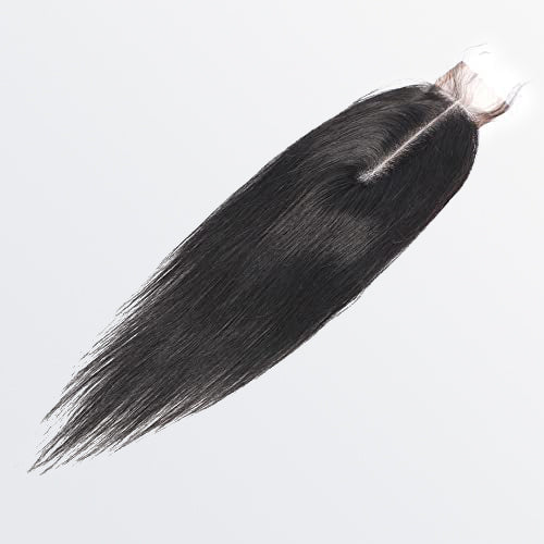 Bailey Hair Company 12-20 Inches 2" x 6" Upgrade Straight Transparent Lace Closure #1B Natural Black
