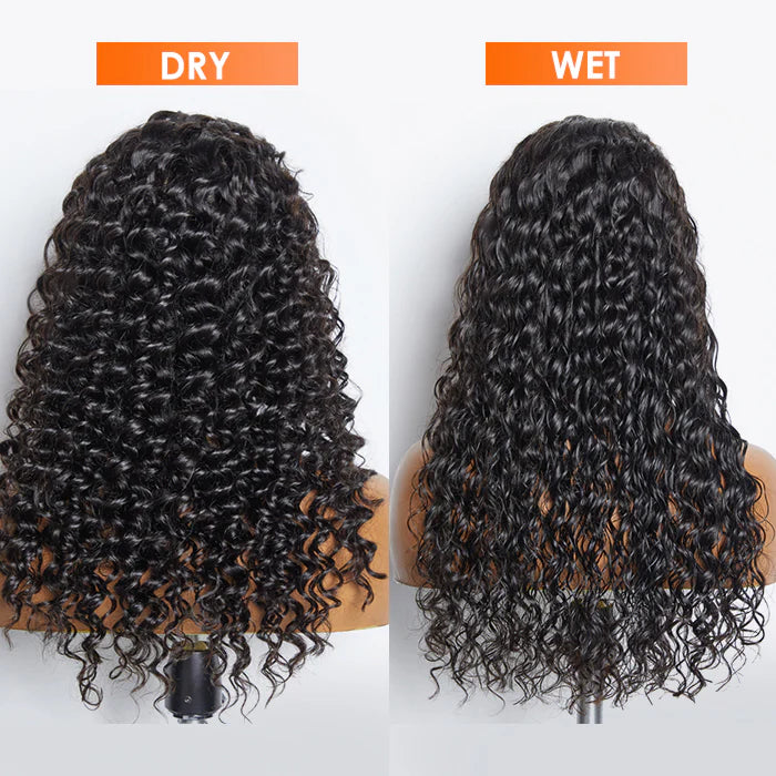 Bailey Hair Company Glueless 3D Cap Pre-bleached Deep Wave 13x4 Transparent Lace Front Wig 150% Density