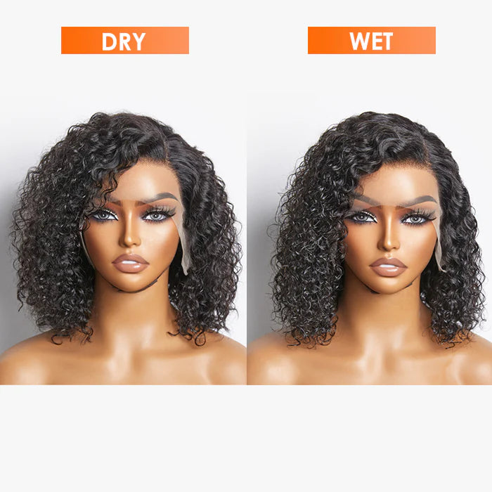 Bailey Hair Company Pre-Plucked 13x4 Lace Front Curly Bob Wig 150% Density