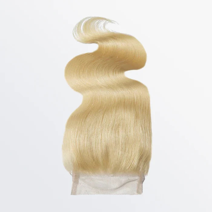 Bailey Hair Company 12-20 Inch 4" x 4" Body Wavy Free Parted #613 Lace Closure