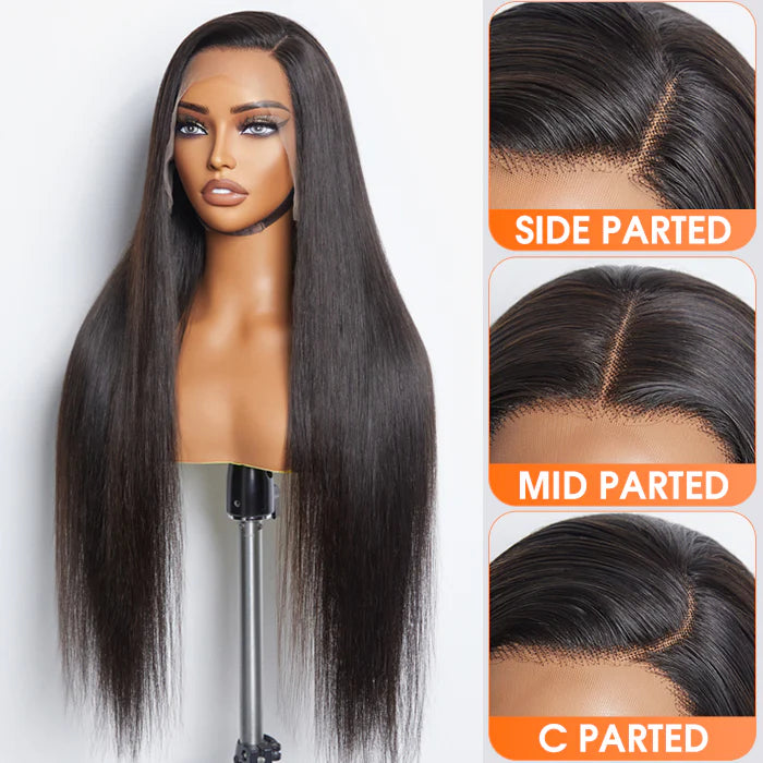 Bailey Hair Company Glueless 3D Cap Pre-bleached Straight 13x4 Transparent Lace Front Wig 150% Density