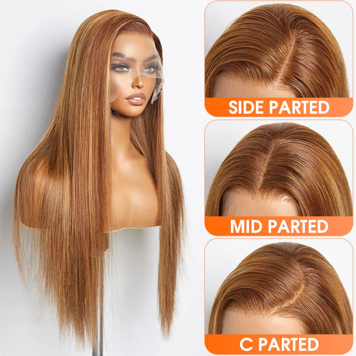 Bailey Hair Company 18-24 Inch Pre-Plucked 13"x4" Lace Front Straight Wig Free Part 150% Density-100% Human Hair