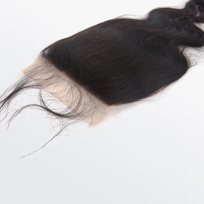 Bailey Hair Company 12-20 Inch 5" x 5" Body Wavy Free Parted Lace Closure #1B Natural Black