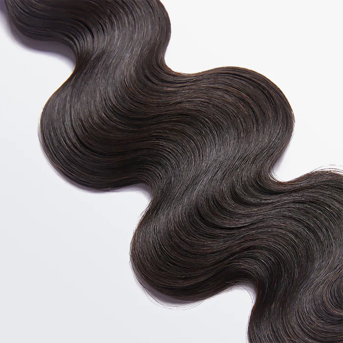 Bailey Hair Company 10-30 Inch 12A Premium Raw Indian Hair Body Wavy #1B Natural Black|One Bundle
