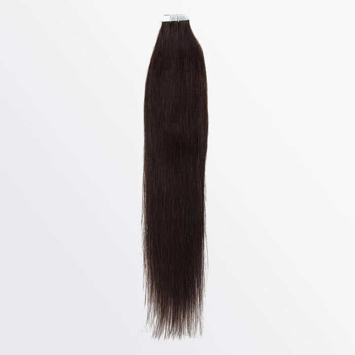 Bailey Hair Company Premium Quality Straight Tape In Remy Hair Extensions #2 Darkest Brown