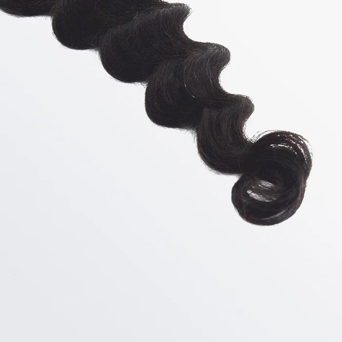 Bailey Hair Company 12-20 Inch 4" x 4" Ocean Wavy Free Parted Lace Closure #1B Natural Black