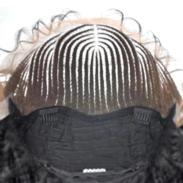 Bailey Hair Company 30 Inches 13x7 Fulani Braided Neat Braids Lace Front Wigs 200% Density-100% Handmade