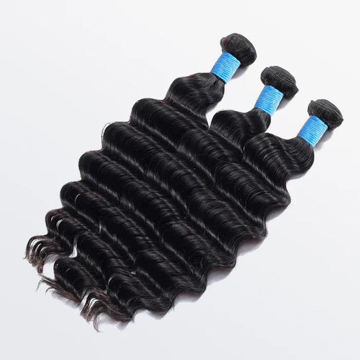 Bailey Hair Company 12-26 Inch Loose Deep Virgin Brazilian Hair #1B Natural Black