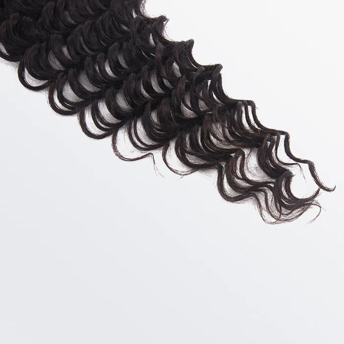 Bailey Hair Company 14-20 Inch 5" x 5" Deep Wavy Free Parted Lace Closure #1B Natural Black