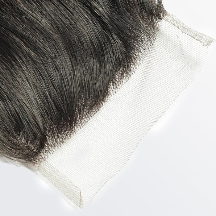 Bailey Hair Company 14-20 Inch 4" x 4" Loose Wavy Free Parted Lace Closure #1B Natural Black