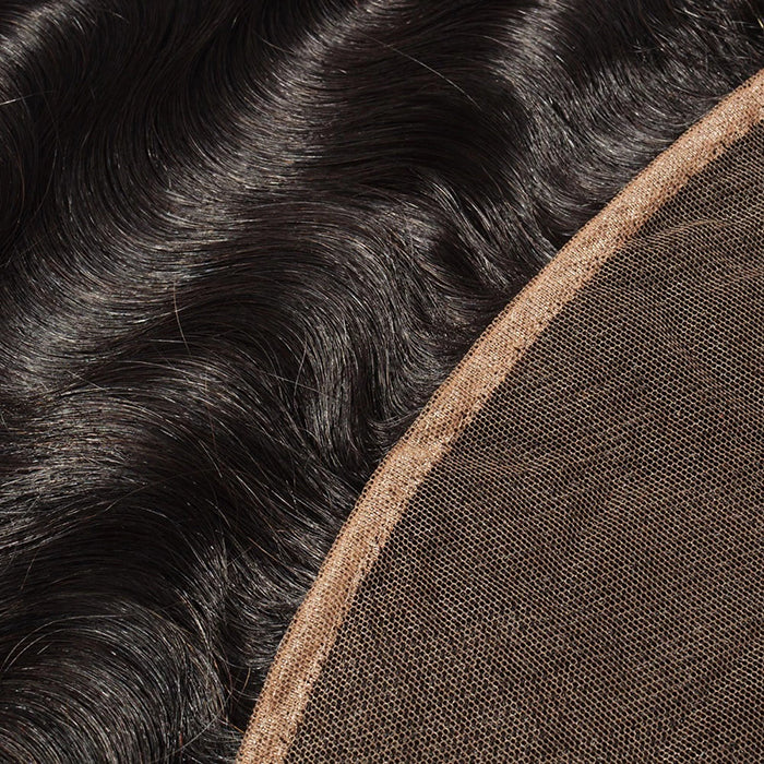 Bailey Hair Company 14-20 Inch 13" x 4" Body Wavy Free Parted Frontal #1B Natural Black
