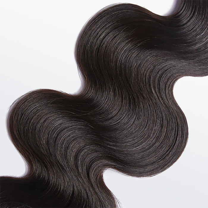 10-30 Inch 12A Premium Raw Indian Hair Body Wavy #1B Natural Black|One Bundle