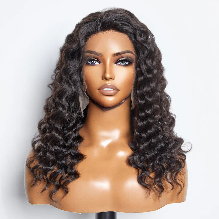 Bailey Hair Company Glueless 3D Cap Pre-bleached Loose Deep 13x4 Transparent Lace Front Wig 150% Density