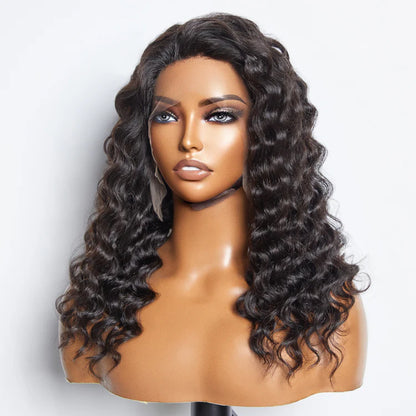 Bailey Hair Company Glueless 3D Cap Pre-bleached Loose Deep 13x4 Transparent Lace Front Wig 150% Density