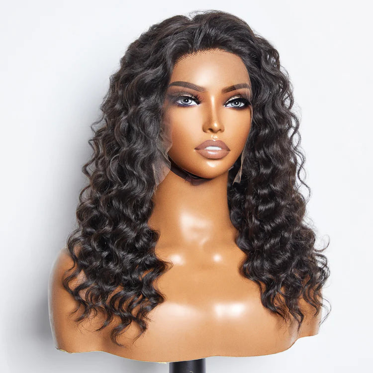 Bailey Hair Company Glueless 3D Cap Pre-bleached Loose Deep 13x4 Transparent Lace Front Wig 150% Density