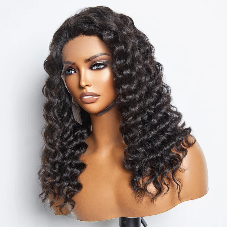 Bailey Hair Company Glueless 3D Cap Pre-bleached Loose Deep 13x4 Transparent Lace Front Wig 150% Density