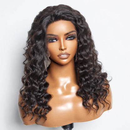 Bailey Hair Company Glueless 3D Cap Pre-bleached Loose Deep 13x4 Transparent Lace Front Wig 150% Density