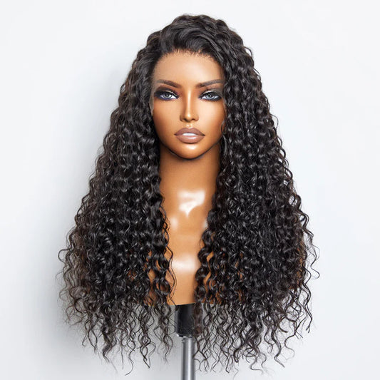 Bailey Hair Company Glueless 3D Cap Pre-bleached Water Wave 13x4 Transparent Lace Front Wig 150% Density