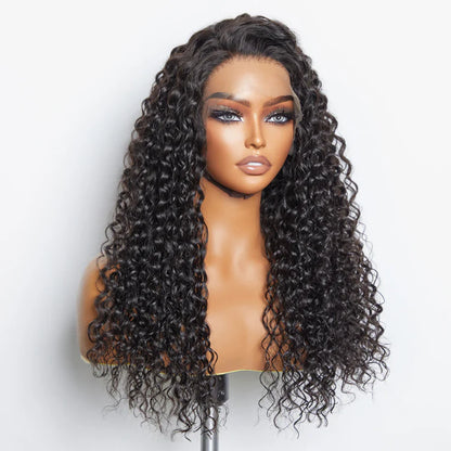 Bailey Hair Company 13x6 Glueless 3D Cap Pre-bleached Water Wave Transparent Lace Front Wig 150% Density