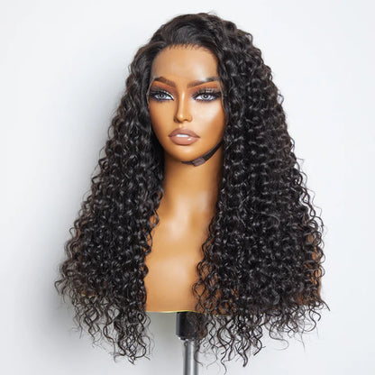 Bailey Hair Company 13x6 Glueless 3D Cap Pre-bleached Water Wave Transparent Lace Front Wig 150% Density