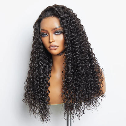 Bailey Hair Company 13x6 Glueless 3D Cap Pre-bleached Water Wave Transparent Lace Front Wig 150% Density