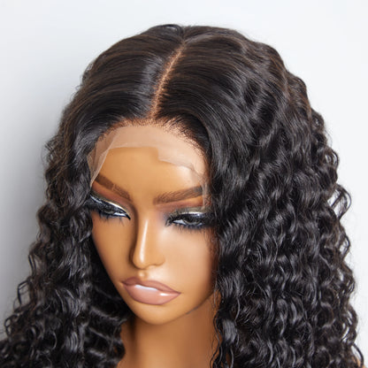 Bailey Hair Company 5x5 Glueless Lace Closure Wig 180% Density Deep Wave