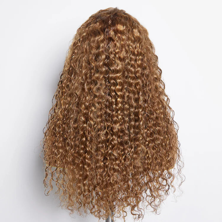 Bailey Hair Company 22-24 Inch Pre-Plucked 13"x4" Lace Front Water Wavy Wig Free Part 150% Density-100% Human Hair