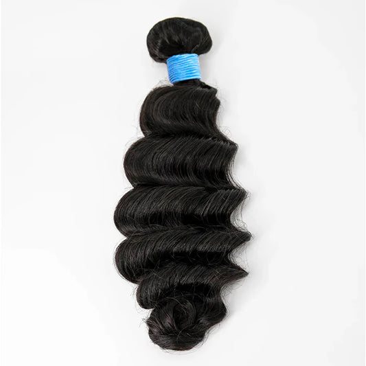 Bailey Hair Company 14-26 Inch Ocean Wavy Virgin Brazilian Hair #1B Natural Black