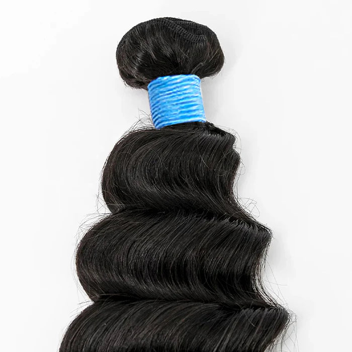 Bailey Hair Company 14-26 Inch Ocean Wavy Virgin Brazilian Hair #1B Natural Black