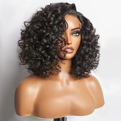 Bailey Hair Company 10 inch Bouncy Left C Part Loose Wave Glueless Minimalist HD Lace Wig Ready To Go