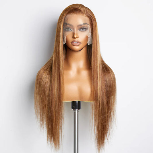 Bailey Hair Company 18-24 Inch Pre-Plucked 13"x4" Lace Front Straight Wig Free Part 150% Density-100% Human Hair