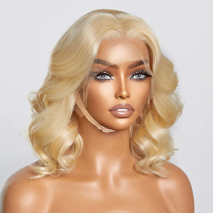 Bailey Hair Company #613 13x4 Pre-Plucked Lace Front Body Wave Bob Wig 150% Density