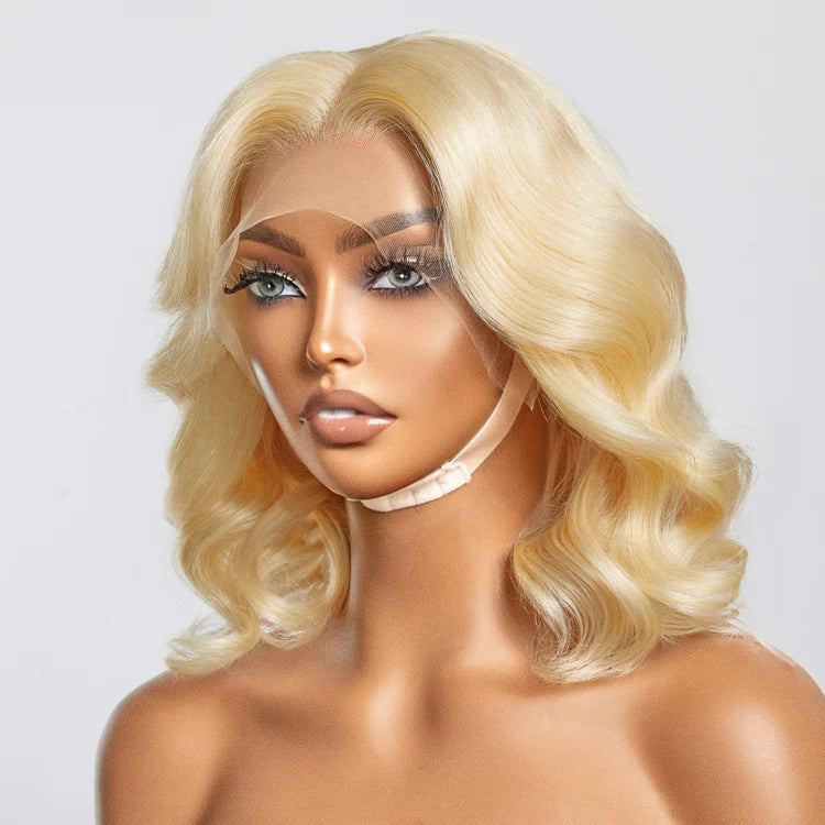 Bailey Hair Company #613 13x4 Pre-Plucked Lace Front Body Wave Bob Wig 150% Density